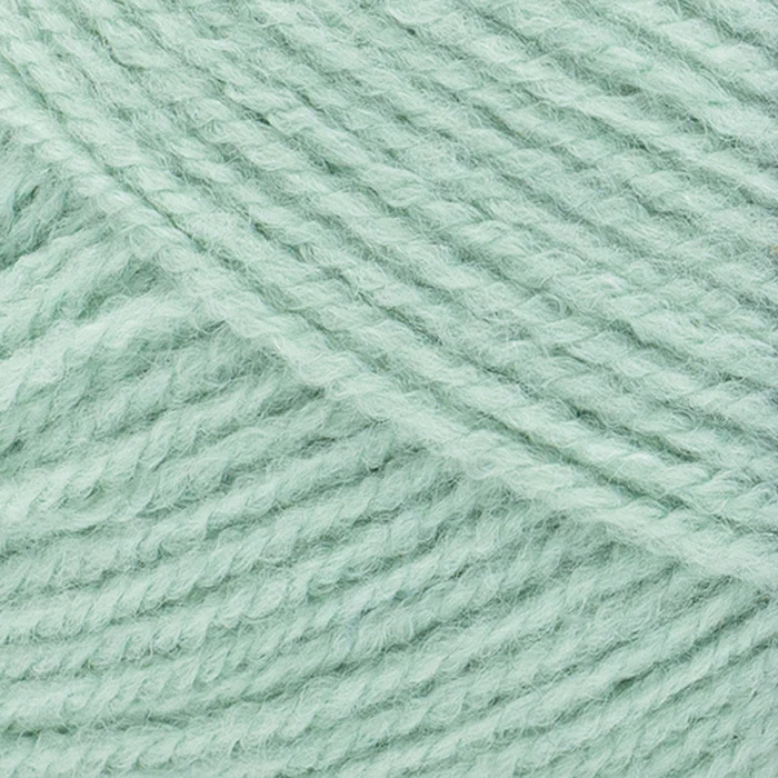Baby Soft 172 Dusty Green. Acrylic and nylon from Lion Brand Yarns.